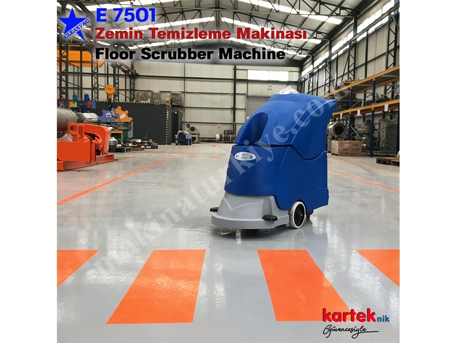 E7501  Elektrikli İticili Zemin Yıkama Makinası 
