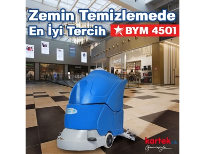 BYM4501 Yürütme Motorlu Akülü Zemin Yıkama Makinası   - 3