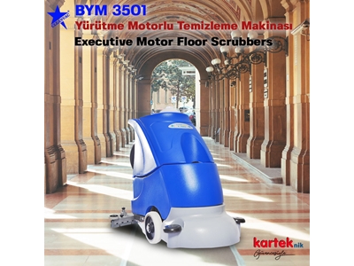 BYM3501 Akülü Yürütme Motorlu Zemin Temizleme Makinası  - 0