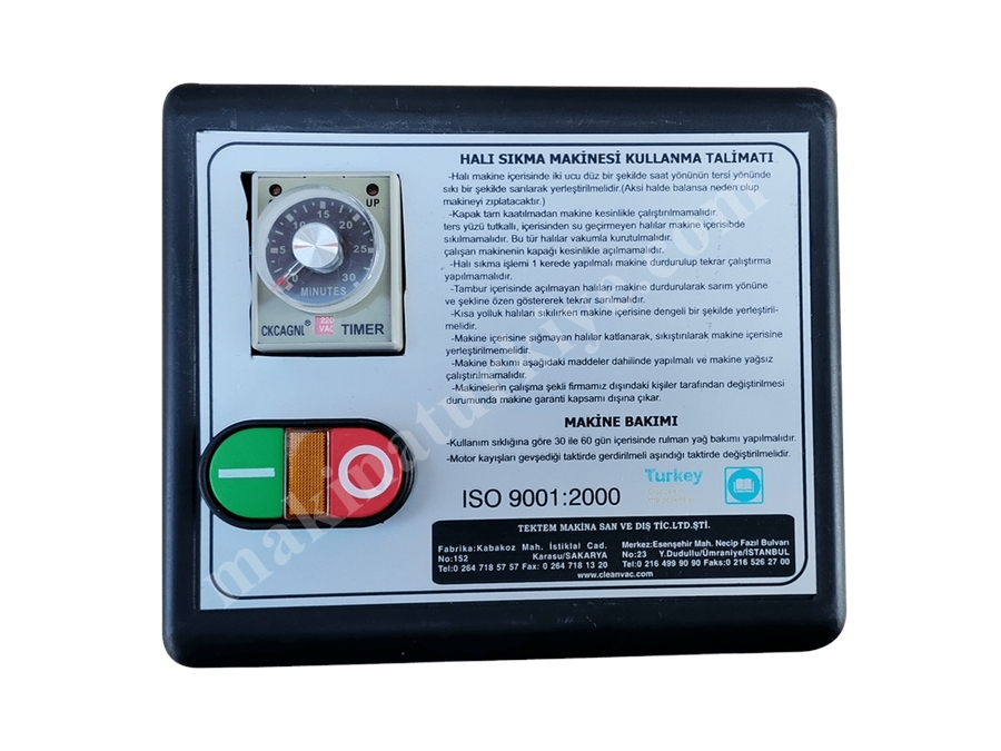 Amortisörlü Halı Sıkma Makinası Rl1400a/40/270