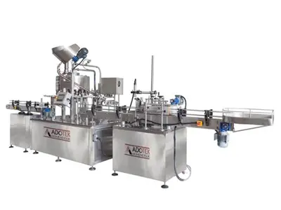 32 Nozzle Labeling Capping and Automatic Filling Machine