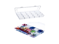 Boîte en plastique organisatrice réglable de 15 compartiments (626 pièces) - 3