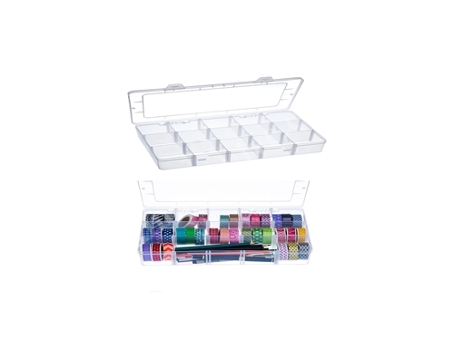 626 (50 Pieces) 15 Compartment Adjustable Organizer Plastic Box