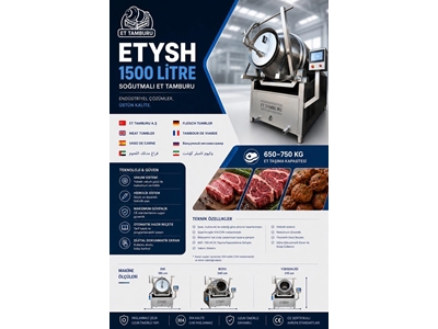 1500 Litre Marine ve Et Soslama Tamburu
