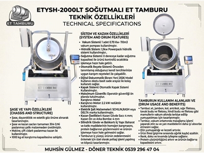 2000 Litre Marine Et Soslama Tamburu 