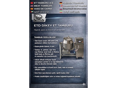 600 Litre Vertical Refrigerated Meat Marinating Drum