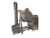 1500 Liter Vertical Refrigerated Drum for Meat with Paddle - 1