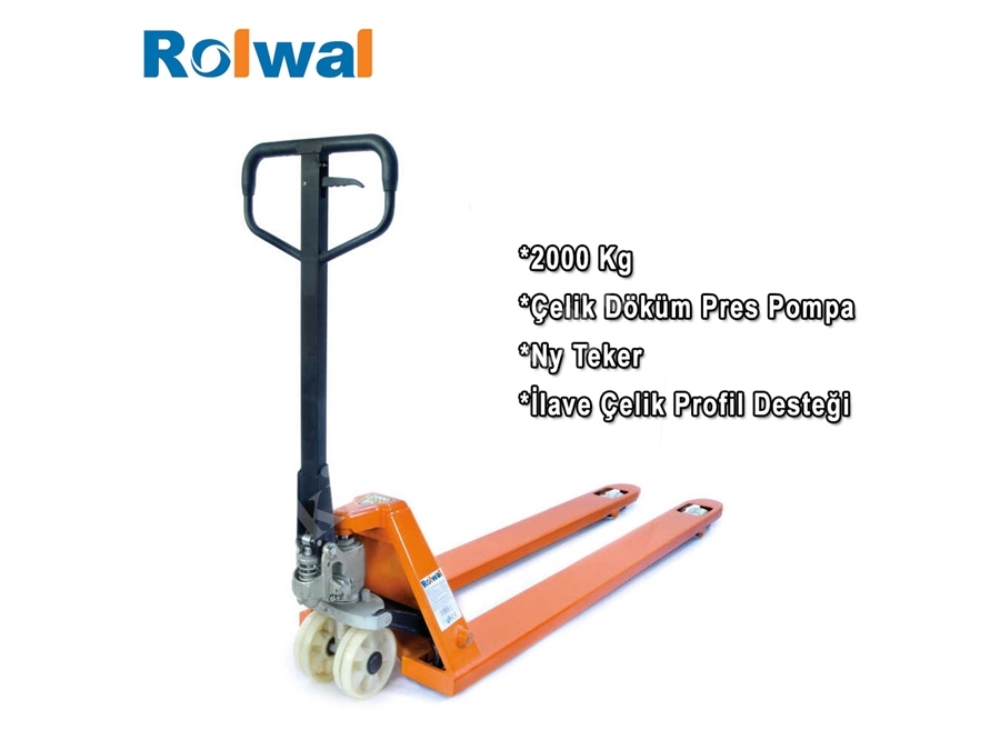 Rolwal 2000 Kg Uzun Çatal Transpalet FP-TR-SYPIIK20-180