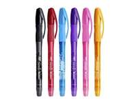 Set of 6 Flying Erasable Pens with 0.7 mm Colorful Heat - 0