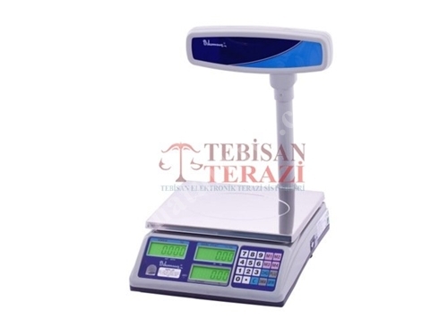 30 Kg Kapasiteli Fiyat Hesaplamalı Terazi 5 / 10 Gr