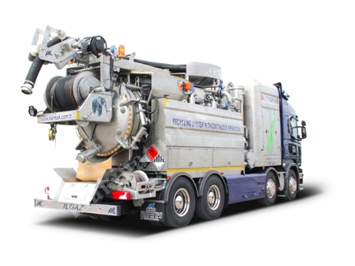 16.000 Lt Capacity Recyclable Combined Channel Opening and Cleaning Vehicle