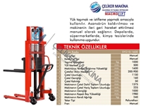 1 Ton 1.6 Mt Manual Stacker Machine - 1