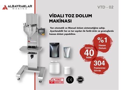 Yarı Otomatik Vidalı Toz Dolum Makinası - 0