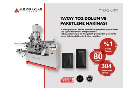 Yatay Toz Dolum ve Paketleme Makinesi - 0