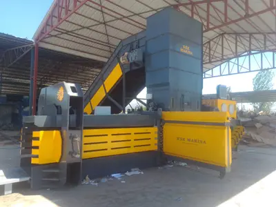 90 Tonnen automatische horizontale Müllballenpresse