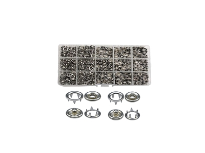 200 Set 10.5 Mm Metal Çıt Çıt Ve Saklama Kutusu - 2