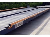 Fahrzeugwaage mit 60 Tonnen Kapazität (3x9 m) Mobile Stahl- und Betonplattform - 4