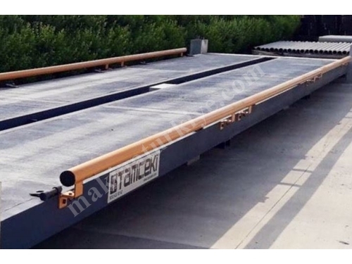 Fahrzeugwaage mit 60 Tonnen Kapazität (3x9 m) Mobile Stahl- und Betonplattform