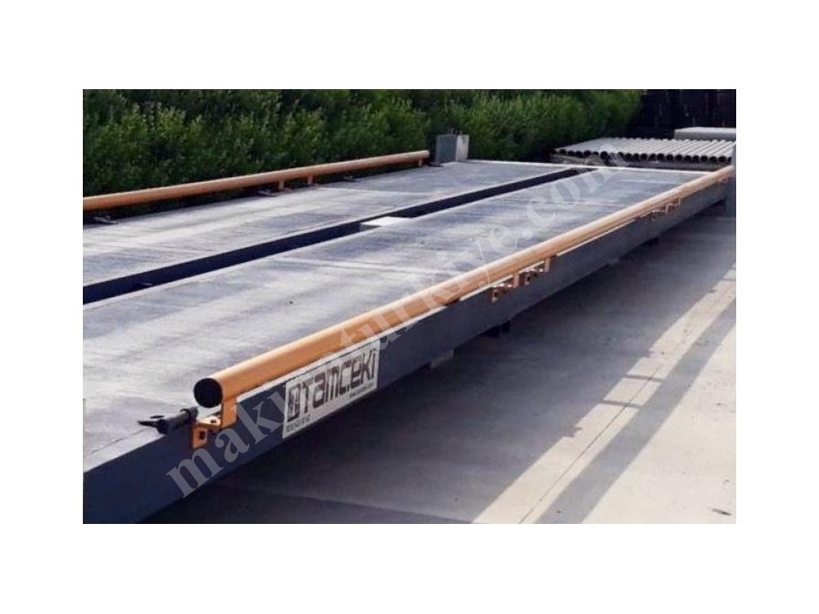 60 Ton Kapasiteli Mobil Çelik Ve Beton Platformlu Taşıt Kantarı 3 X 14M