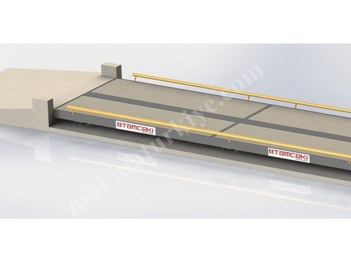 Vehicle Weighbridge with 60 Ton Capacity (3x16 m) Mobile Steel and Concrete Platform