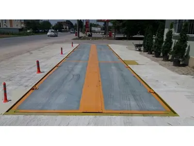 Vehicle Weighbridge with 60 Ton Capacity (3x16 m) Mobile Steel and Concrete Platform