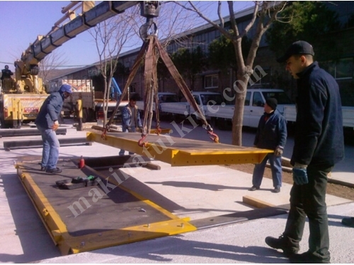 Mobile Vehicle Scale with 80 Ton Capacity (3x18 m) Steel and Concrete Platform