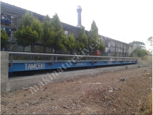 50-60 Ton Kapasiteli (3x8 m) Mobil Çelik Platformlu Taşıt Kantarı 
