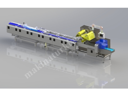 Çikolata, Gofret, Kek Yatay Flowpack Paketleme Makinası