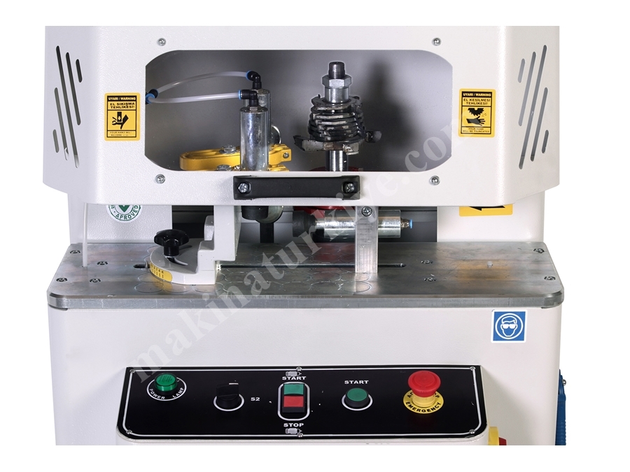 İki Bıçak Alüminyum Pvc Orta Kayıt Alıştırma Makinası