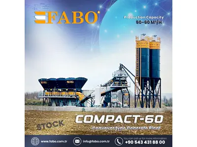 60 m3 / Hour Compact Concrete Batching Plant