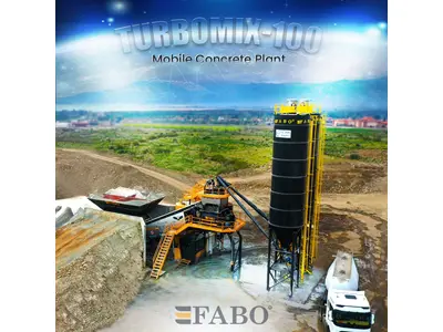 100 m3 / Hour Mobile Concrete Plant