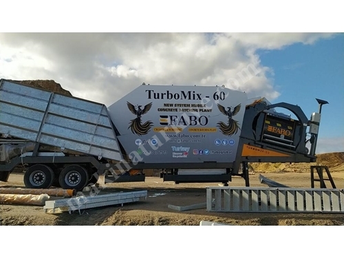 Turbomix-60 Mobile Concrete Plant 60 m3/h