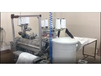 Machine à coudre à double bordure en coussin