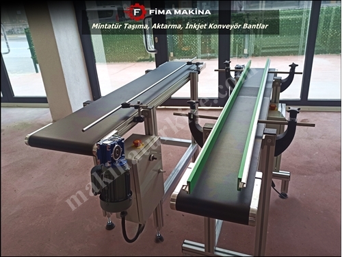 Systèmes de convoyeur à bande pour imprimantes à jet d'encre de Fima Machinerie