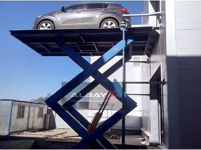 3 Ton Kapasiteli 3.5 Metre Seyir Makaslı Araç Asansörü - 5