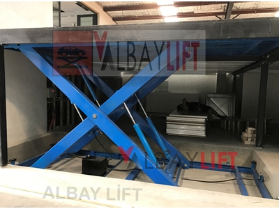 3 Ton Kapasiteli 3.5 Metre Seyir Makaslı Araç Asansörü - 15