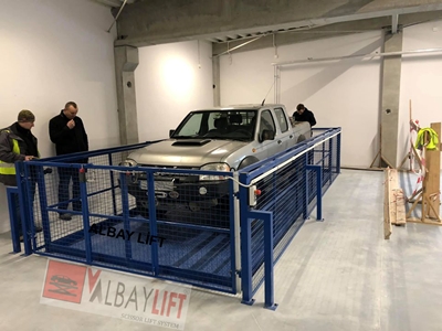 3 Ton Kapasiteli 3.5 Metre Seyir Makaslı Araç Asansörü - 14
