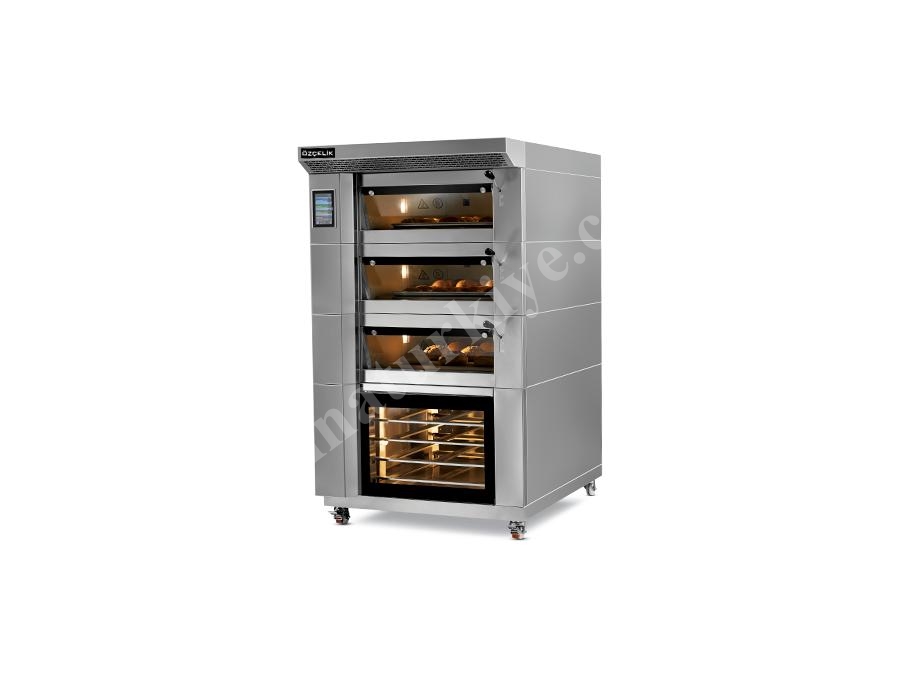 12 Tepsili Mini Katlı Ekmek Pasta Fırını