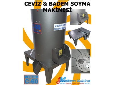 200 kg / Saat (60 litre) Ceviz Ve Badem Soyma Makinası  - 2