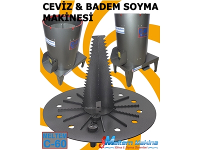 200 kg / Saat (60 litre) Ceviz Ve Badem Soyma Makinası  - 1
