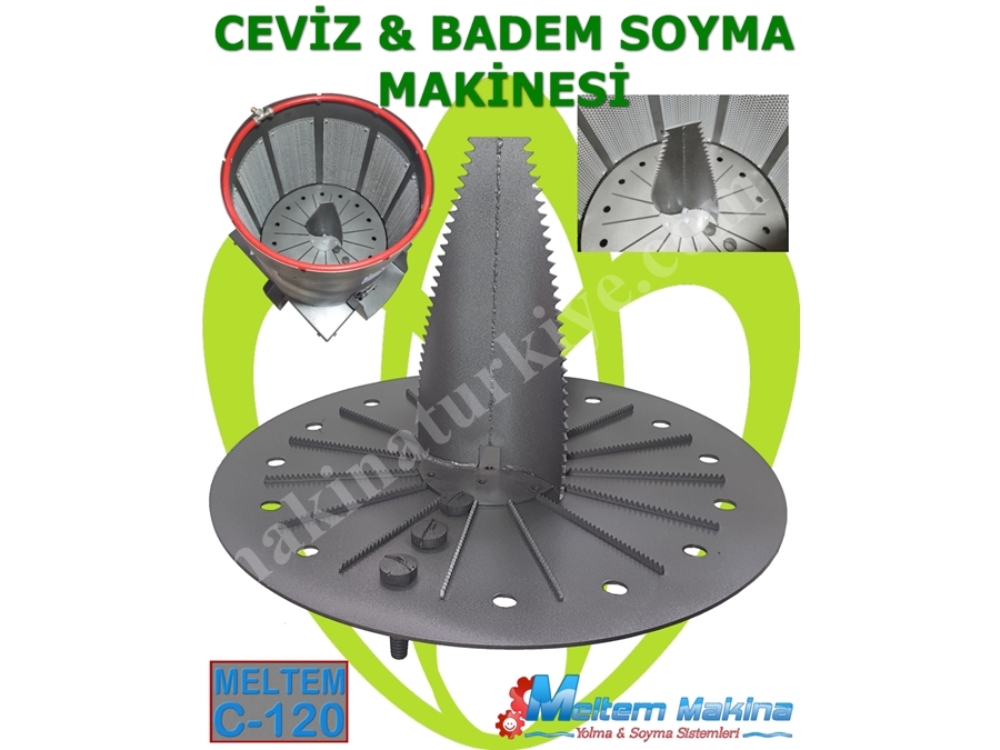 400 Kg / Saat (120 litre) Ceviz Ve Badem Soyma Makinesi 