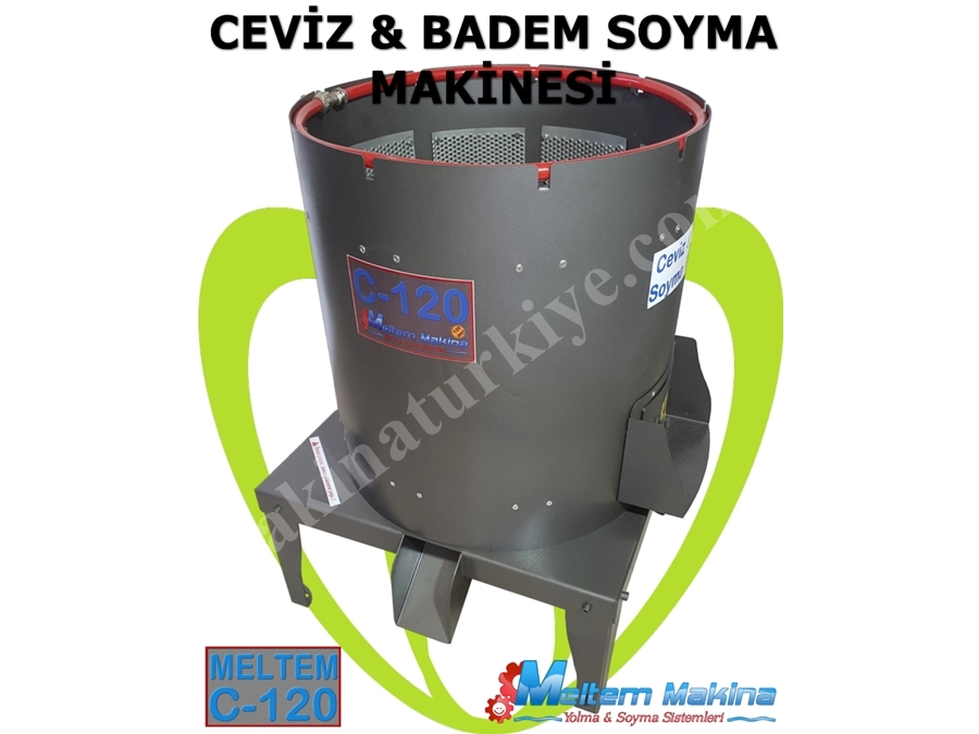 400 Kg / Saat (120 litre) Ceviz Ve Badem Soyma Makinesi 