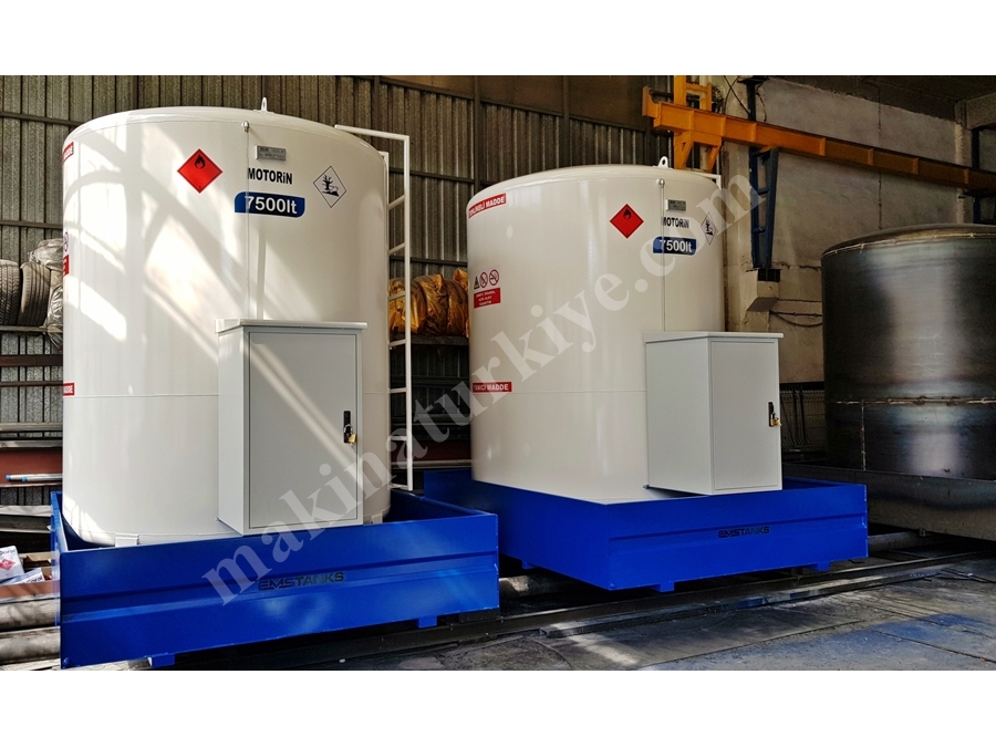 9500 Litre Dikey Yakıt Tankı