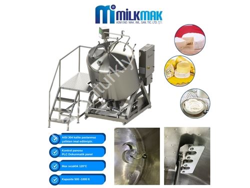 1000 Liter Horizontal Type Cheese Processing Tank