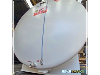 12000 Litre Tek Çidarlı Silindirik Dökme Yakıt Tankı  - 6