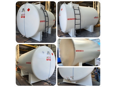 12000 Litre Tek Çidarlı Silindirik Dökme Yakıt Tankı  - 8