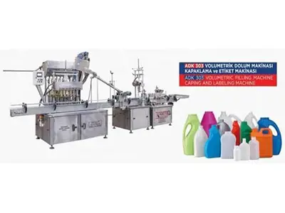 330-1000 cc Liquid Detergent Automatic Liquid Filling Machine