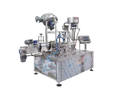 330-1000 cc Jelly Covering Labeling and Automatic Liquid Filling Machine