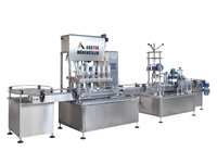 Wine Filling Labeling Capping and Automatic Liquid Filling Machine - 0