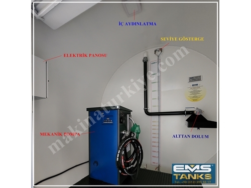 35000 Litre Kepenk Sistem Yakıt Tankı